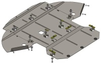 Kryt pod motor Audi A8 D3 motor: 4,2 TDI (Automatick� p�evodovka) -- rok v�roby 2005-2010