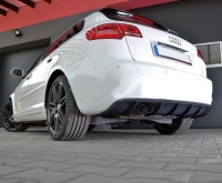 Dynamik Style difusor na zadn� n�razn�k Audi A3 8P Sportback -- rok v�roby 2008-12
