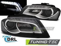 P�edn� sv�tla Audi A3 8P, 2008-2012, Tube Light, LED, �ern� + denn� sv�cen�