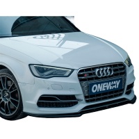 Oneway p�edn� spoiler Audi S3 8V (Sedan/Convertible) -- rok v�roby 2013-2016 - Verze 2 - leskl� �ern�