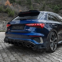 Oneway zadn� bo�n� difusory Audi A3 8Y Sportback S3/S-Line -- rok v�roby 2020-24 - leskl� �ern�