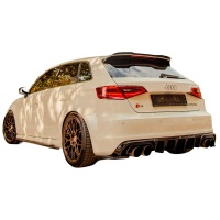 Oneway zadní difuzor Audi S3 Sportback 8V -- rok výroby 2013-2016 - lesklá černá Oneway zadní difuzor Audi S3 Sportback 8V -- rok výroby 2013-2016 - lesklá černá