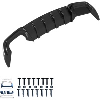 Oneway zadn� difuzor Audi A3 (8V) Sedan Facelift (dvojit� koncovka v�fuky L) -- rok v�roby 2016-20 - leskl� �ern�