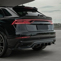 Oneway st�e�n� spoiler leskl� �ern� Audi Q8 S-Line / SQ8 MK1 -- od roku v�roby 2018-