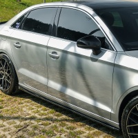 Oneway prahov� n�stavce Audi A3 (8V) Sedan Facelift -- rok v�roby 2016-20 - leskl� �ern�