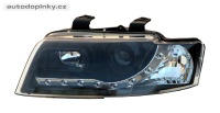 P�edn� sv�tla (lampy) �ern� + DRL denn� sv�cen� Audi A4 -- rok v�roby 2001-04
