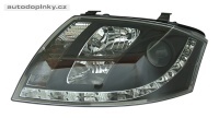 P�edn� sv�tla (lampy) �ern� + DRL denn� sv�cen� Audi TT -- rok v�roby 99-05