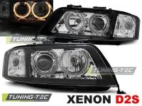 P�edn� sv�tla Audi A6, 2001-2004, Angel Eyes, XENON D2S, �ern� black